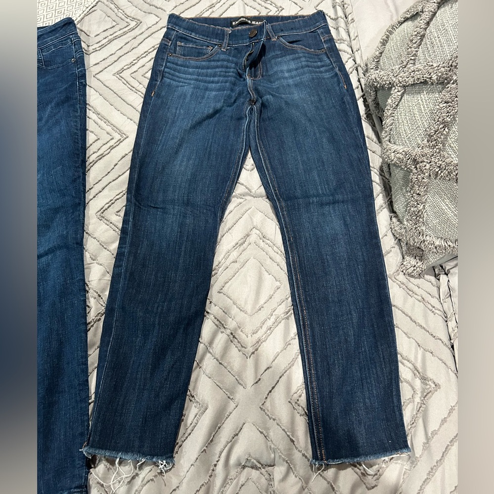 High rise cropped jean legging